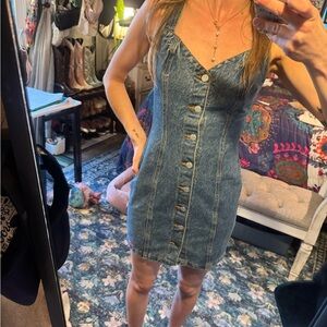 Vintage Bongo Denim Button-Down Dress
